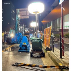 Balon iluminare constructii 800W - 110.000 lumeni – 4,4 m inaltime - cu carucior